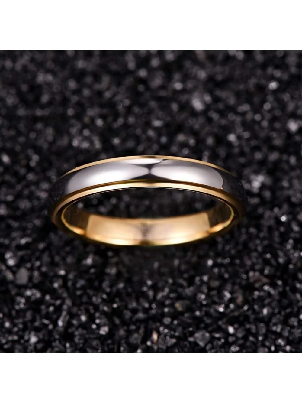Stylish Tungsten Carbide Wedding Band Ring for Men & Women - Comfort Fit